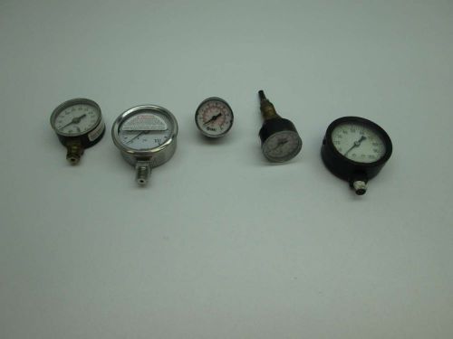 Lot 5 wika smc aro ashcroft assorted pressure gauge 0-60 0-100 0-160 psi d394517 for sale