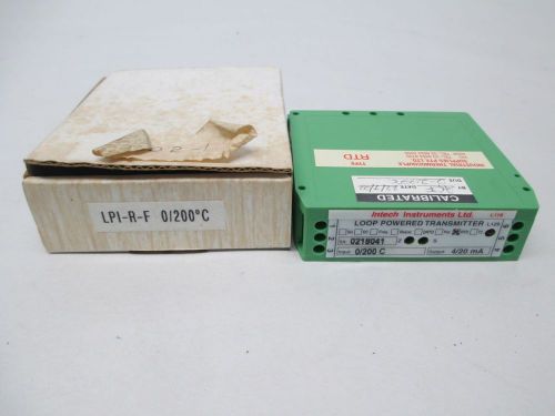 NEW INTECH LPI-R-F RTD TO DC TEMPERATURE 0-200C TRANSMITTER D292826