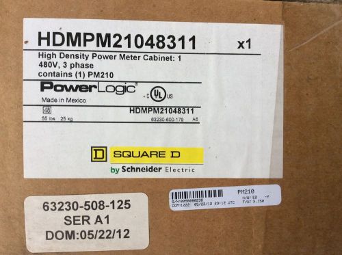 Schneider Square D  PowerLogic High Density Power meter Cabinet HDMPM21048311