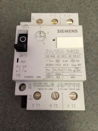 Nnb siemens 3vu1300-1mk00 circuit breaker for sale