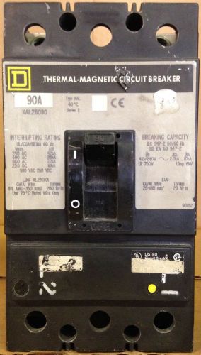Circuit Breaker Square D KAL26090 600 VAC 90 AMP 2P