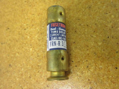 Fusetron frn-r 3-2/10 fuse 3.2amp 250v class rk5 time delay dual element for sale