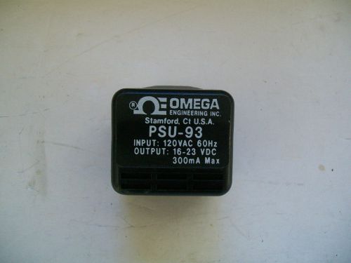 VG! OMEGA Engineeri PSU-93 POWER SUPPLY for Automation 120V 60Hz 16-23 VDC 300mA