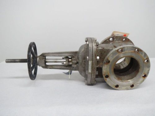 GRINNELL GWE-316LF HAND-WHEELED 150 STAINLESS FLANGED 6 IN GATE VALVE B303612