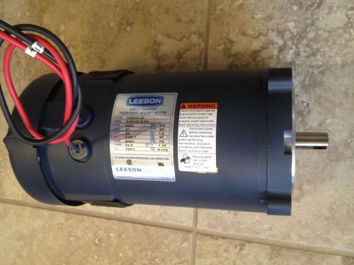3/4 HP 3200 RPM S56C Frame 36 Volts DC TEFC Leeson Electric Motor