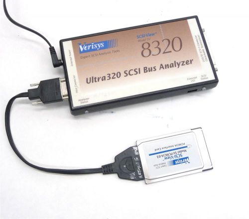 VERISYS SCSI-VIEW SV-8320 ULTRA320 EXPERT SCSI BUS ANALYZER +SV-PCMCIA-03 CARD