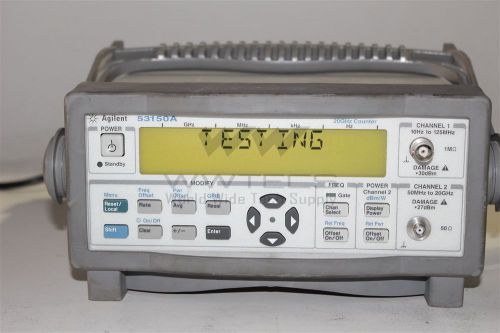 Agilent 53150A CW Microwave Frequency Counter 20Ghz SN US40501640 usz