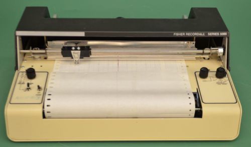 Fisher D5117-5AQ Recordall Series 5000 Laboratory Graph Printer Chart Recorder