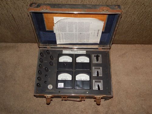 Vintage Westinghouse Type TA Industrial Analyzer Collectible