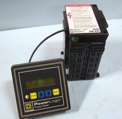 Powerlogic square d power meter 3020 pmd 32 &amp; pm 650 power logic meter 3020pm650 for sale