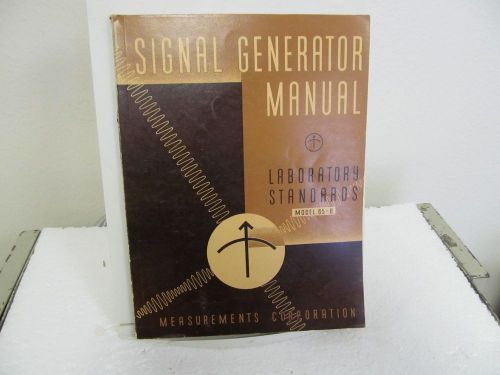 Measurements Corp. Model 65-B Signal Generator Operating Instruction Manual