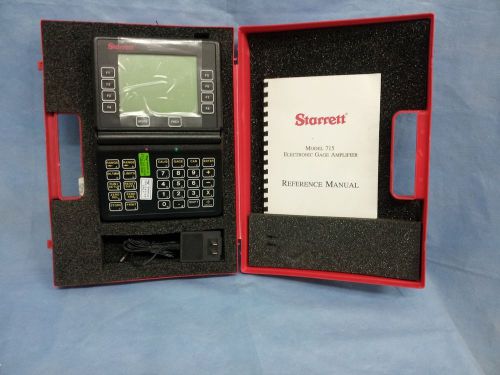 Starrett Model 715 Electronic Gage Amplifier +case+manual