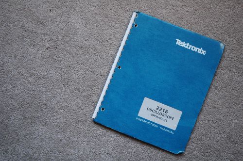 Tektronix 2215 Osciolloscope Original Operators Manual, Great condition