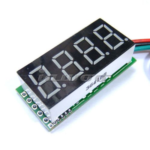 Dc 0-200v red led digital voltmeter car motorcycle battery panel meter monitor for sale