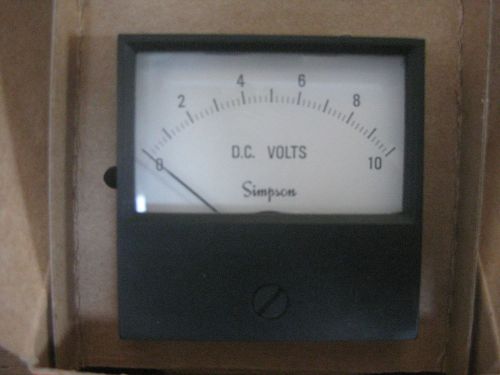 Simpson Volt Meter:   Model #2122  O- Volts