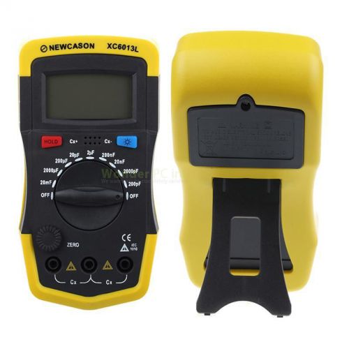 New lcd capacitance capacitor meter tester multimeter 20mf to 200pf 6013 for sale