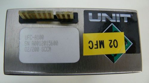Unit ufc- 8100 o2 gas range 200sccm mass flow controller for sale