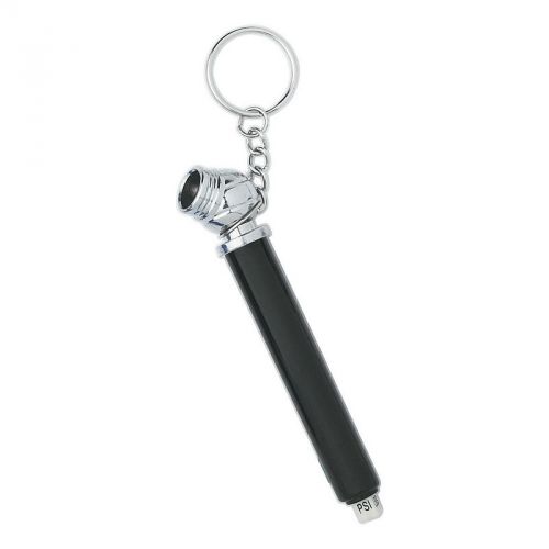 Tire tyre gauge air pressure 10-50psi mini key chain silver, us seller free ship for sale
