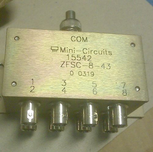Mini Circuits ZFSC-8-43 8-way power splitter/combiner. BNC connectors 10-1000Mhz
