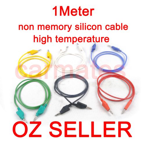 6 in 1 silicon extension Test Leads for Power supply Multimeter banana plug 15A