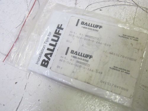 BALLUFF BES 516-371-G-E5-C-S49 INDUCTIVE SENSOR 10-30VDC *NEW IN A FACTORY BAG*