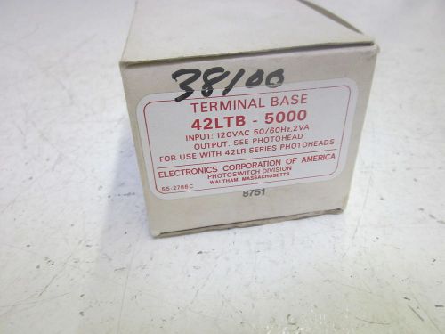 ELECTRONICS CORP. OF AMERICA 42LTB-5000 TERMINAL BASE 120V *NEW IN A BOX*