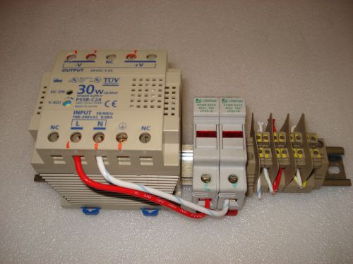 IDEC IZUMI PS5R-C24 30W POWER SUPPLY w/ Littelfuse LPSC-ID