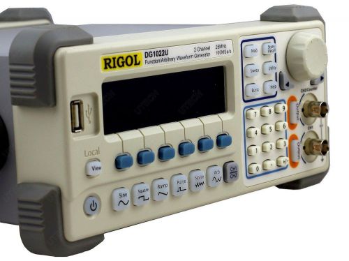 RIGOL DG1022U Arbitrary Waveform AM/FM Generator 25Mhz Harmonic Sine 2 Channel