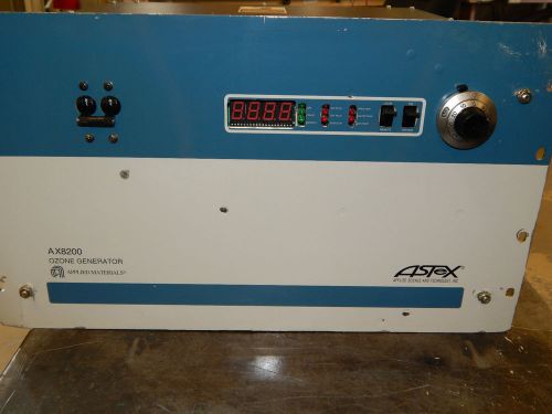 ASTEX OZONE GENERATOR AX8200 S/N:137 D/C:10/25/09