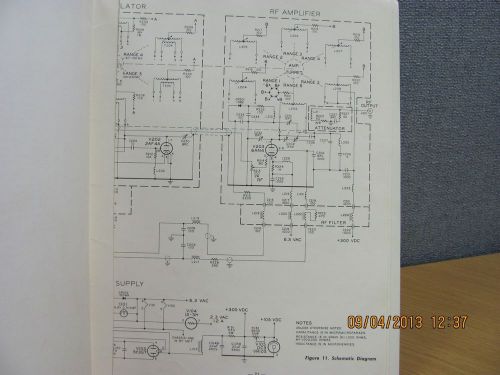 BOONTON MODEL 225-A: Signal Generator - Instruction Manual w/schematic # 18699