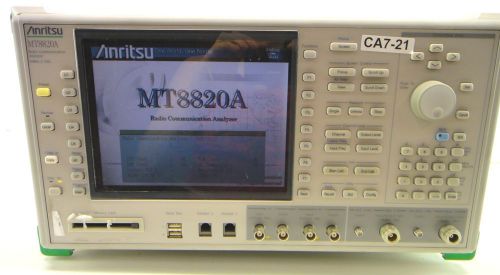 Anritsu mt-8820a radio comm. analyzer 30mhz-2.7ghz (opt:01,02,11) sn:6200440779 for sale