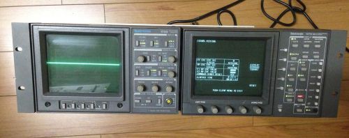 Tektronix 1730 Waveform Monitor with Tektronix WFM 601i Serial component monitor