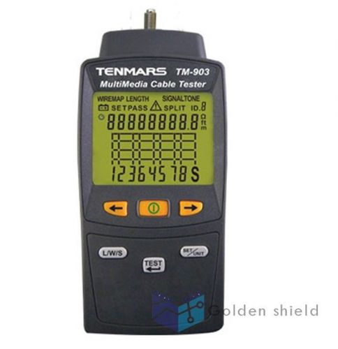 Tenmars tm-903 mutimedia lan cable tester multimedia cable tester for sale