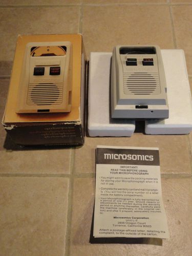 Microsonics Microphonograph MS-301 with Original Box