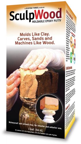 Sculpwood 1600k16 moldable epoxy putty for sale