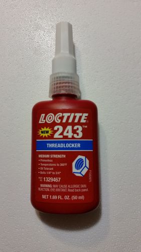 Loctite 243 blue 50ml (1.69 fl.oz) exp. date 08/16 for sale
