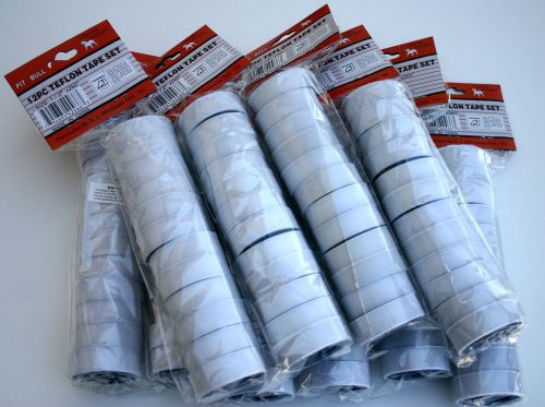 Wholesale Lot of 1/2&#034; Teflon Tape 120 Rolls - New in Packages - Free Shipping