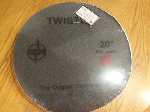 2 new 20&#034; htc twister diamond polishing floor pads [red] - df51r/211708 for sale