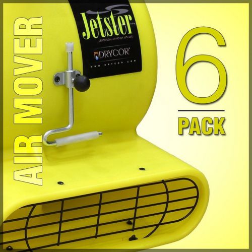 6-PACK Jetster Air Mover Blower by Drycor 2900 CFM Floor drying Carpet Fans