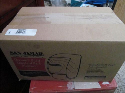 San jamar oceans duet standard bath toilet paper dispenser commercial new in box for sale