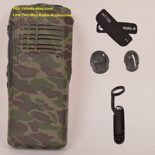 Camouflage replacement housing case for Motorola HT750(Ribbon Cable+Speaker+mic