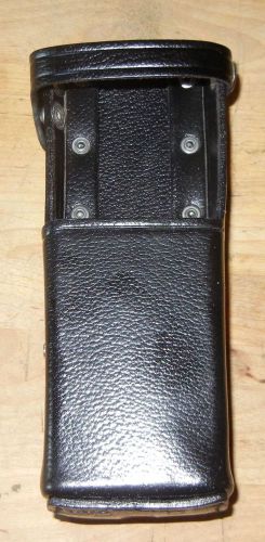 Kry leathe two way radio holster case  police duty  walkie talkie swivel for sale