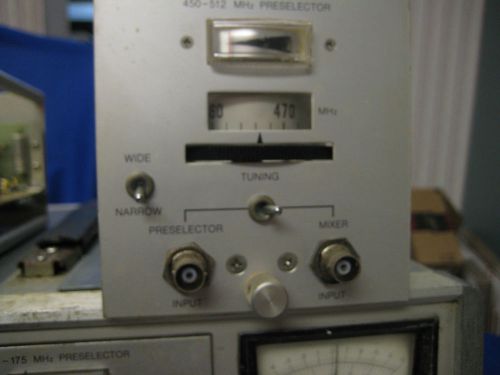 MOTOROLA R 1200 A SERVICE MONITOR UHF PRE-SELECTOR  (PLUG IN ONLY!)