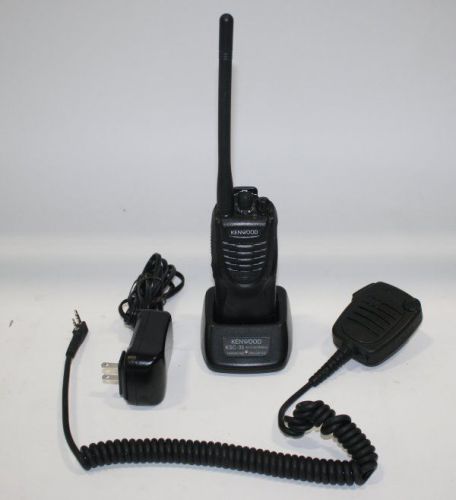 Kenwood TK-2302VK 2-Way VHF FM Portable Radio w/ KSC-35 Charger &amp; Mic Set