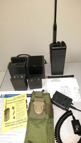 Prc-127 vhf military portable w/accys for sale
