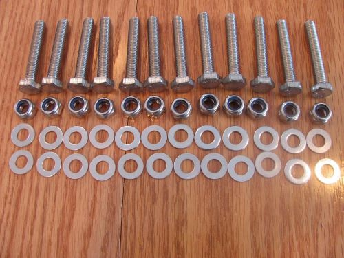 10pkgs-(12 sets per pkg.)Stainless Steel  nuts and bolts, with washers, metric.