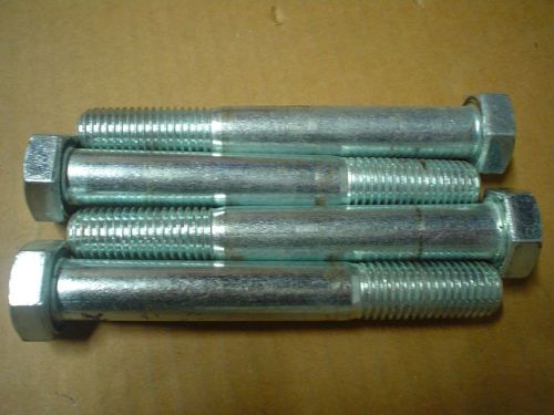 1 lot 4 infasco hex head cap screw 3/4-10x5 1/2&#034; plated g5 new 60 day warranty for sale