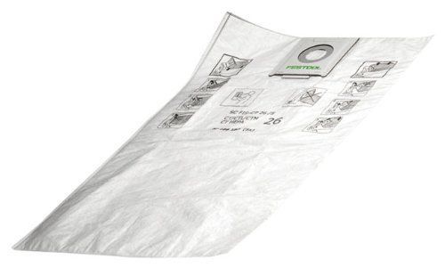 Festool 496187 selfclean filter bag for ct  26, quantity 5 new for sale