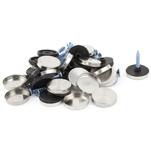 20 pcs fitting parts stainless steel 20mm diameter screw cap mirror nails for sale