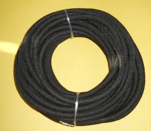 5/16&#034; x 50&#039; jet black mfp cover bungee / shock cord / made usa / free shipping! for sale
